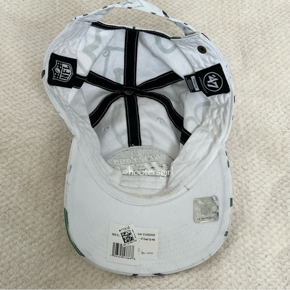 💚Girls New York Jets '47 White Adore Clean Up Adjustable Hat💚 - Picture 4 of 9